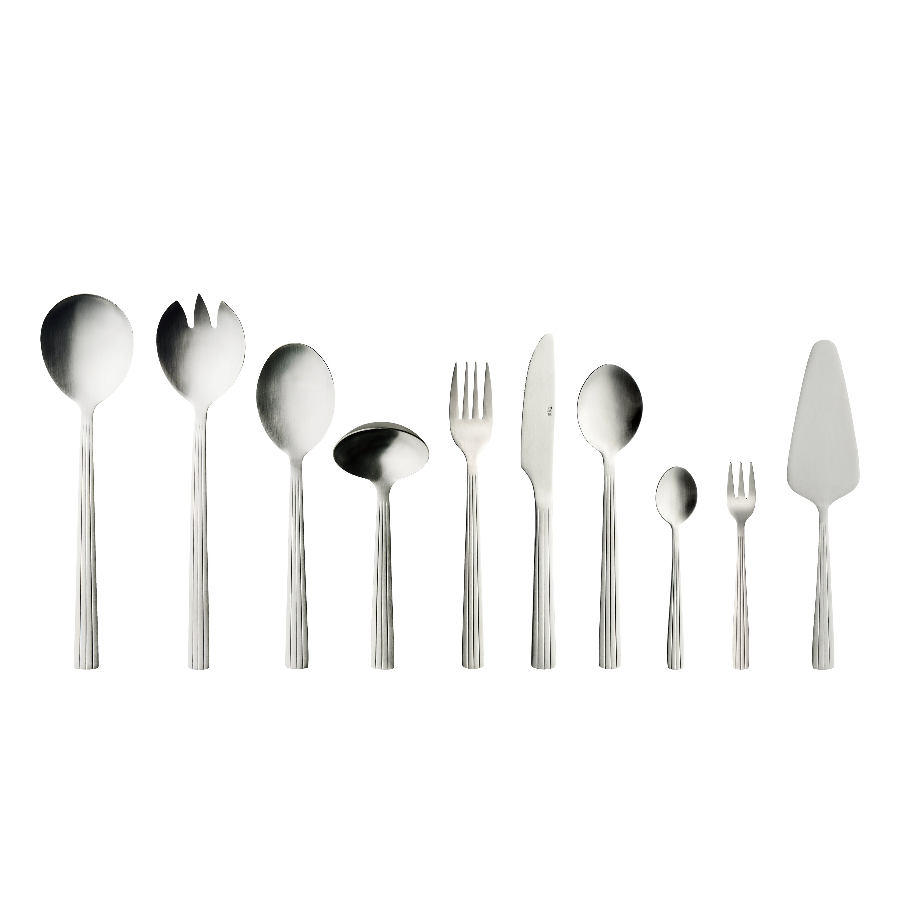 Bestikæske, mat stål - 65 dele